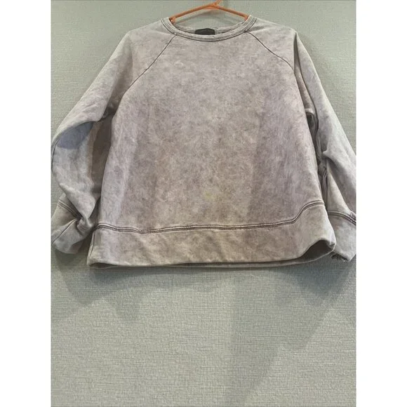 Mustard Seed Womens S Pullover Sweater Purple Ombré Long Sleeve 100% Cotton - Picture 4 of 10